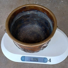 Load image into Gallery viewer, #C177 - Large Copper Incense Burner with Go depiction - Eternals - Temple Brazier - Ash - Accessory