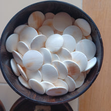 Load image into Gallery viewer, #C179 Size 15 Go Stones and Go Bowls Set - Medium - Honinbo Style - Slate & Japanese Clamshell