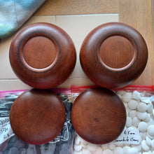 Load image into Gallery viewer, #C180 - Size 22 Suwabute Clamshell Set - L Cherry / Mulberry Bowls - Slate and Shell