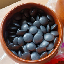 Load image into Gallery viewer, #C189 - Size 32 Slate and Shell Go Stones and Go Bowls Set - Moon - Keyaki