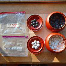 Load image into Gallery viewer, #C212 - Size 34 Go Stones (glass) and Go Bowls Set