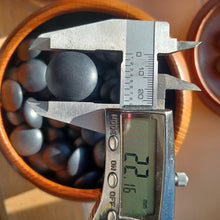 Загрузите изображение в средство просмотра галереи, #C263 - Размер 34/35 Slate & Shell Go Stones (utility) с Go Bowls (keyaki) Набор