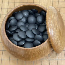 Load image into Gallery viewer, CLEARANCE - #165649 - 12.8cm Floor Board Set - Slate & Shell - Matsu with Inscription - Keyaki with Kaishi stamp - Free FedEx Shipping