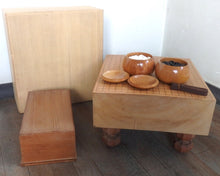 Load image into Gallery viewer, #J185414 - 15cm Floor Board Set - Slate & Shell - Matsu Board - Cherry Bowls - Free FedEx Shipping