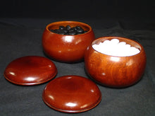 Load image into Gallery viewer, #J192116 - 17.5cm Shinkaya Floor Board Set - Tenchi-masa Cut - Size 35 Slate & Shell - Shinsakura Bowls - Free FedEx Shipping