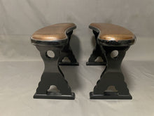 Load image into Gallery viewer, #J179430 - Lacquered Armrests (2) for Floor Boards - Gold and Black  - Accessory