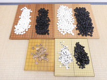 Load image into Gallery viewer, CLEARANCE: #127881 - Two Folding Table Board Sets - Bonus Magnetic Set - Bonus Shogi Boards and Pieces - Glass - Chestnut / Resin / Magnetic - Free Surface Shipping