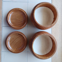 Load image into Gallery viewer, #C274 - Size 36 Slate &amp; Shell Set - Japanese Clamshell - XL Keyaki / Ash bowls