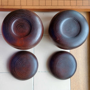 #C282 - 2.5cm Table Board Set - Size 34 Slate and Shell set - Chestnut Go Bowls