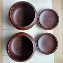 Load image into Gallery viewer, #C287 - Size 34 Go Stones (Slate and Clamshell) and Go Bowls (Mulberry) Set