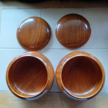 Load image into Gallery viewer, #C302 - Size 38 Slate &amp; Shell Set - XL Keyaki low-profile bowls