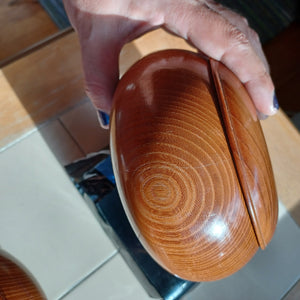 #C302 - Size 38 Slate & Shell Set - XL Keyaki low-profile bowls