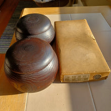 Load image into Gallery viewer, #C307 - Size 15 Slate and Shell Set - Antique - Chestnut Bowls - Japanese Clamshell (Copy)