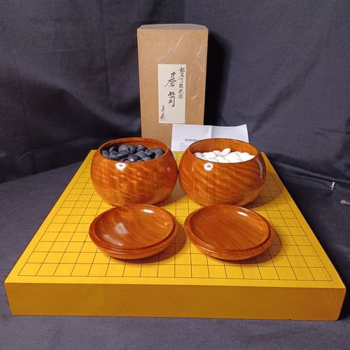 #C311 - 5.5cm Table Board Set - Size 41 Slate and Shell set - Snow Grade - Quince Bowls - Kiseido