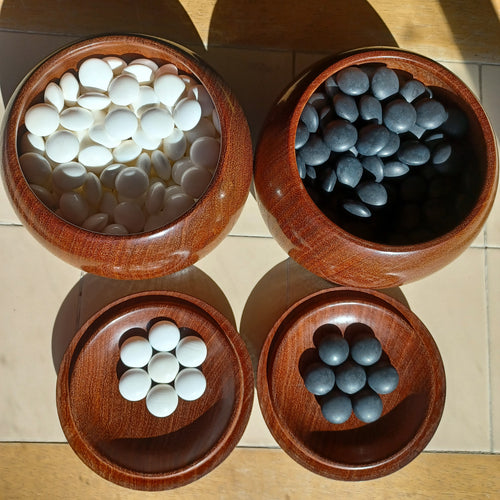 #C313 - Size 40 Slate and Shell set - Moon Grade - Quince Bowls