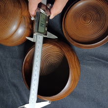 Load image into Gallery viewer, #C319 - 6mm Go Stones (glass) and Go Bowls (chestnut) Set