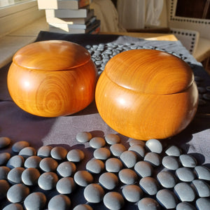 #C323 - Size 36 Slate & Shell Set - XL Keyaki bowls by Kaishi - Original box