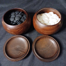 Load image into Gallery viewer, #C325 - Size 18 Go Stones and Go Bowls Set - Slate and Japanese Clamshell - Chestnut
