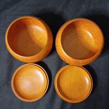 Load image into Gallery viewer, #C326 - Size 34 Go Stones (Slate and Clamshell) and Go Bowls (Cypress) Set