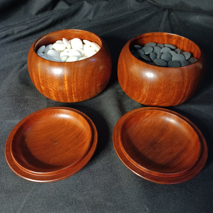 #C338 - Quince / Rosewood Go Bowls - Bonus resin stones