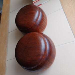 #C338 - Quince / Rosewood Go Bowls - Bonus resin stones