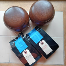 Load image into Gallery viewer, #C366 - 7mm Go Stones (glass) and Go Bowls (chestnut) Set