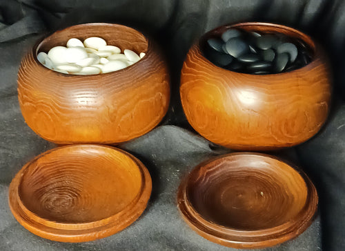 #C373 - Size 28/31 Go Stones and Go Bowls Set - Slate & Shell - Chestnut