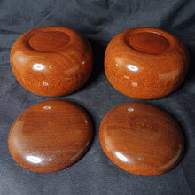 Load image into Gallery viewer, #C377 - Size 35 Go Stones (Slate and Clamshell) and Go Bowls (Quince) Set