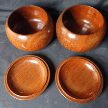 Load image into Gallery viewer, #C377 - Size 35 Go Stones (Slate and Clamshell) and Go Bowls (Quince) Set