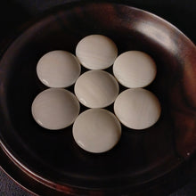 Load image into Gallery viewer, #C391 - Size 30 Go Stones (Slate &amp; Shell) and Go Bowls (Ebony) Set - Snow