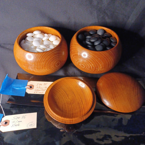 #C394 - Size 36 Slate & Shell Set - XL Keyaki bowls by Kaishi