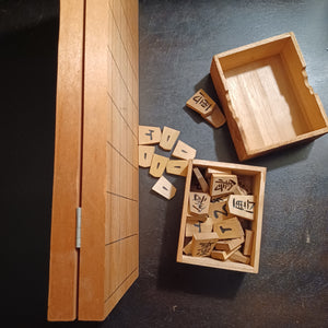 #C401 - Shogi Set - Vintage Folding Board and pieces