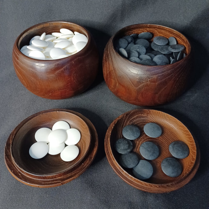 #C410 - Size 22 Slate & Clamshell Set - Off-Spec - Chestnut Bowls