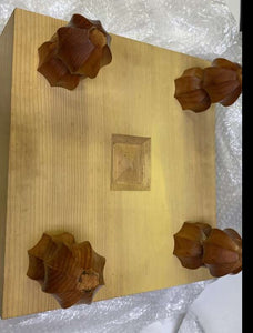 #J214971 - 17.5cm Floor Board Set - Shinkaya - Tenchi-masa Cut - Chestnut Bowls - Size 31 Slate & Shell - Free FedEx Shipping
