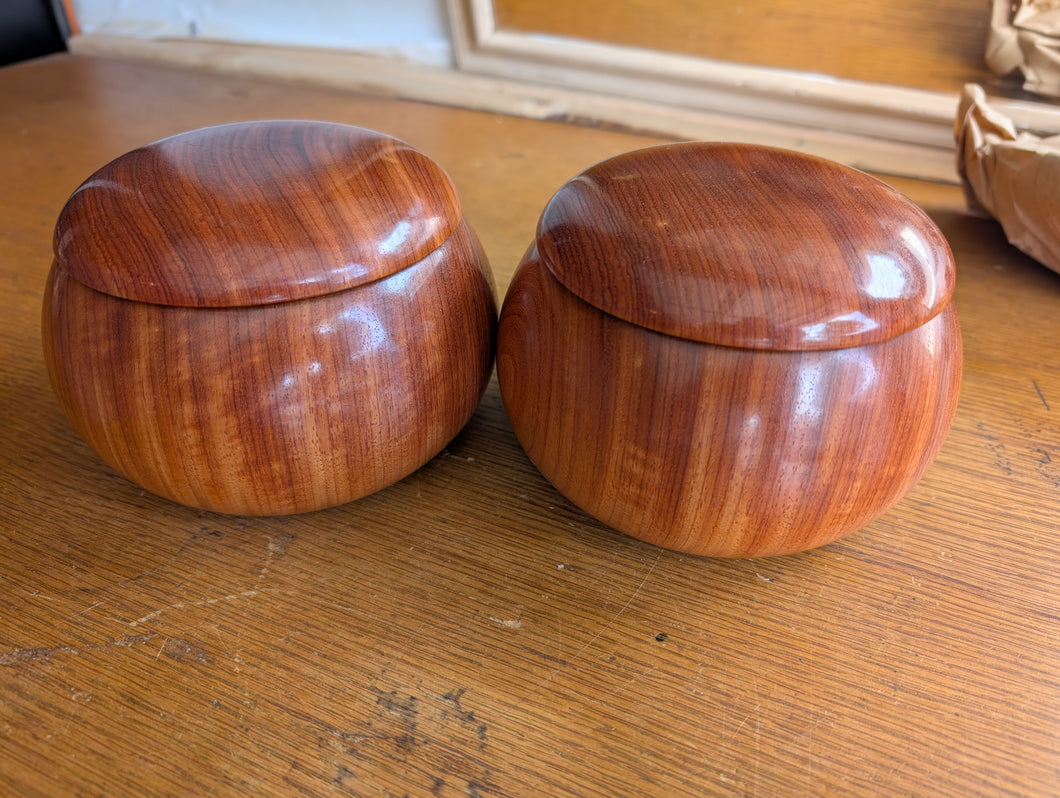 #C447 - Size 36+ Go Stones and Go Bowls Set - Slate & Shell - Moon/Snow - Quince/Cherry