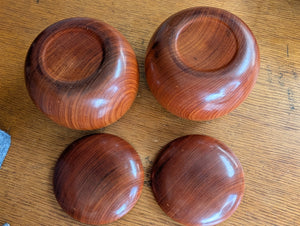 #C447 - Size 36+ Go Stones and Go Bowls Set - Slate & Shell - Moon/Snow - Quince/Cherry