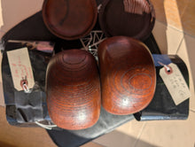 Load image into Gallery viewer, #C461 - Size 18 Slate &amp; Shell Set - Japanese Clamshell - Vintage Bowls