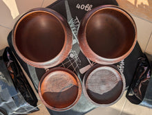 Load image into Gallery viewer, #C461 - Size 18 Slate &amp; Shell Set - Japanese Clamshell - Vintage Bowls
