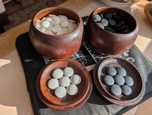 Load image into Gallery viewer, #C461 - Size 18 Slate &amp; Shell Set - Japanese Clamshell - Vintage Bowls
