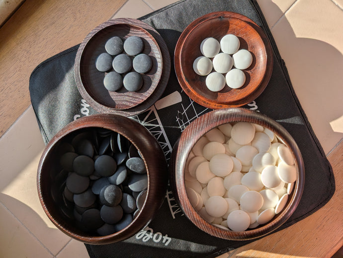 #C461 - Size 18 Slate & Shell Set - Japanese Clamshell - Vintage Bowls