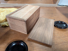 Load image into Gallery viewer, #C463 - Size 25 Go Stones (Slate &amp; Shell) and Go Bowls (Ebony) Set - Paulownia Box