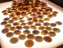 Load image into Gallery viewer, #C463 - Size 25 Go Stones (Slate &amp; Shell) and Go Bowls (Ebony) Set - Paulownia Box