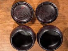 Load image into Gallery viewer, #C464 - Size 25 Go Stones (Slate &amp; Shell) and Go Bowls (chestnut) Set