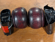 Load image into Gallery viewer, #C464 - Size 25 Go Stones (Slate &amp; Shell) and Go Bowls (chestnut) Set