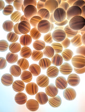 Load image into Gallery viewer, #C464 - Size 25 Go Stones (Slate &amp; Shell) and Go Bowls (chestnut) Set