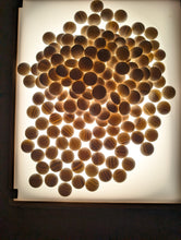 Load image into Gallery viewer, #C466 - Size 35 Go Stones (Slate and Clamshell) and Go Bowls (Cherry) Set