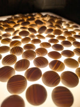 Load image into Gallery viewer, #C466 - Size 35 Go Stones (Slate and Clamshell) and Go Bowls (Cherry) Set