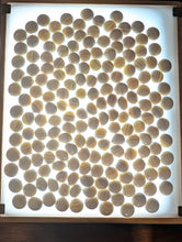 Load image into Gallery viewer, #C466 - Size 35 Go Stones (Slate and Clamshell) and Go Bowls (Cherry) Set