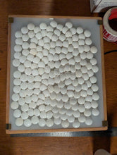 Load image into Gallery viewer, #C466 - Size 35 Go Stones (Slate and Clamshell) and Go Bowls (Cherry) Set