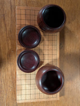 Load image into Gallery viewer, #C470 - Size 22 Go Stones (Japanese Clamshell) - Go Bowls (Mulberry) - Folding Board - Set